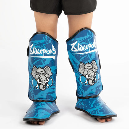 8 Weapons Kids Jipe Muay Thai Shin Guards