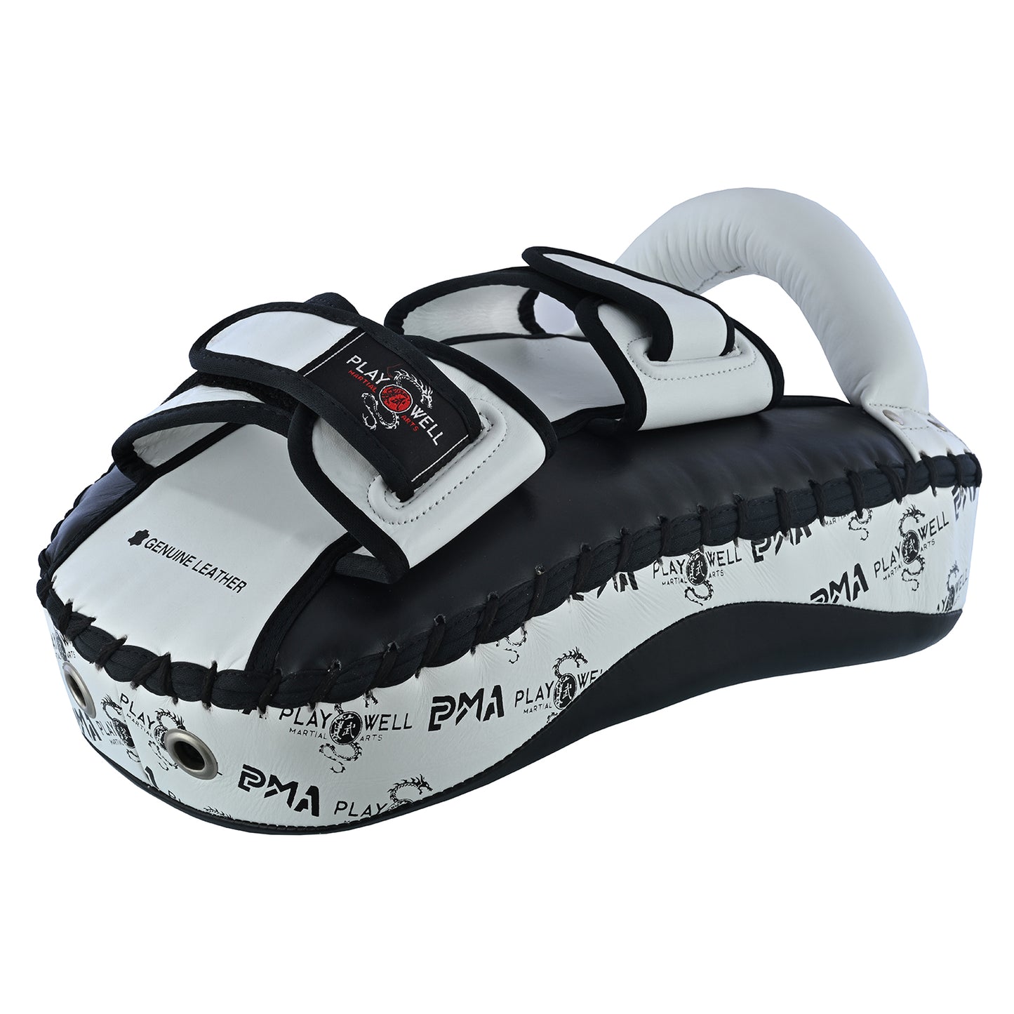 Playwell Elite "Logos V2" Leather Curved Thai Pad - Pair