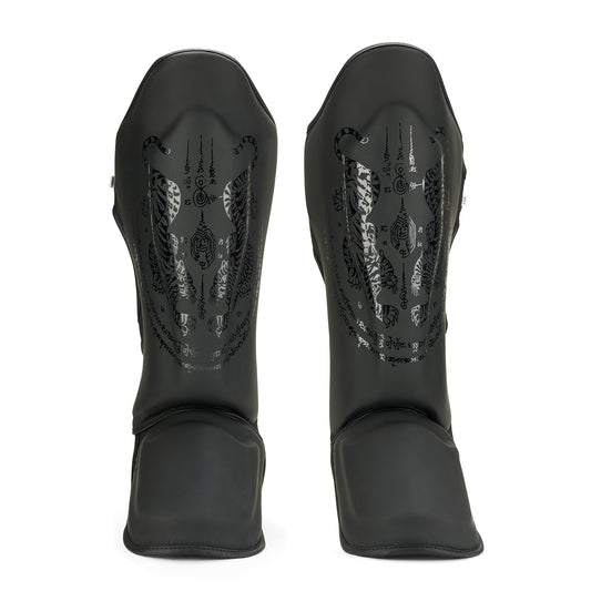 Pro MMA Stand Up Muay Thai Twin Tiger Shin Instep Guards