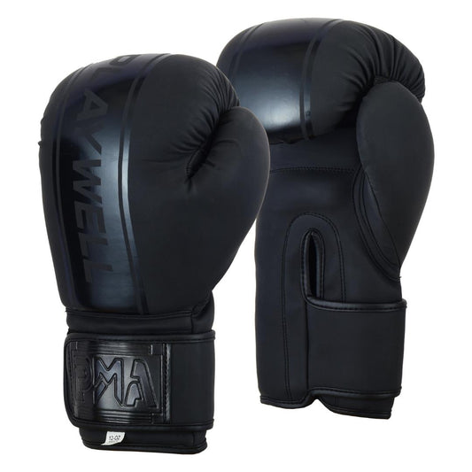 Childrens Elite Matte Black Boxing Gloves