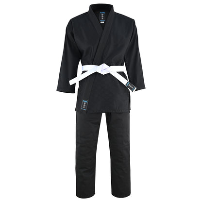 Playwell Adults Basic Plain Ju Jitsu Suit - Black 450g